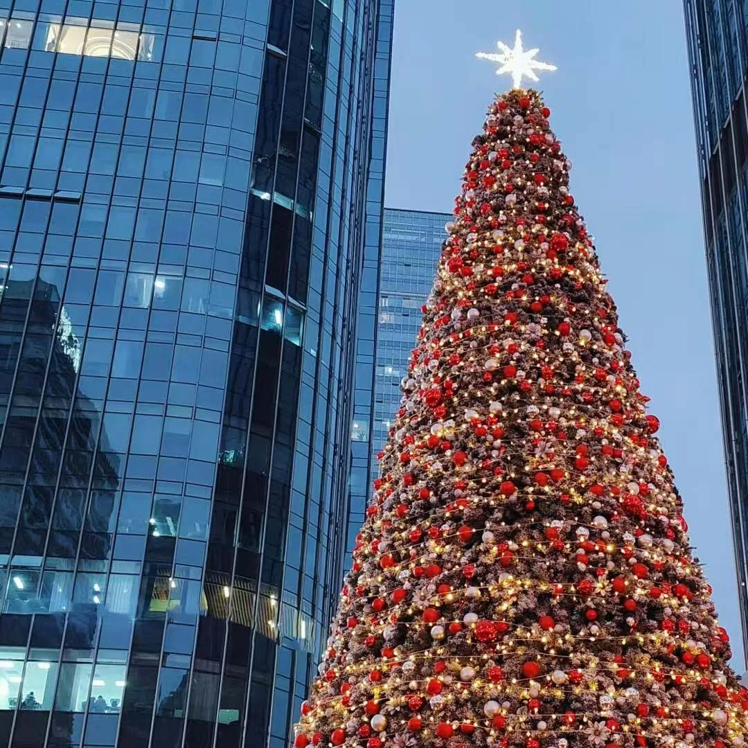 The Enchanting World of Christmas Tree Decorations in Shopping Malls