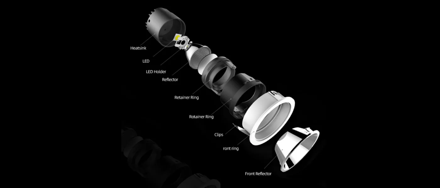 DL001 LED Downlight Housing view 8