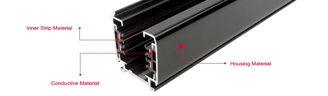 F0430 4 Wires 3 Circuits Lighting Track System view 3