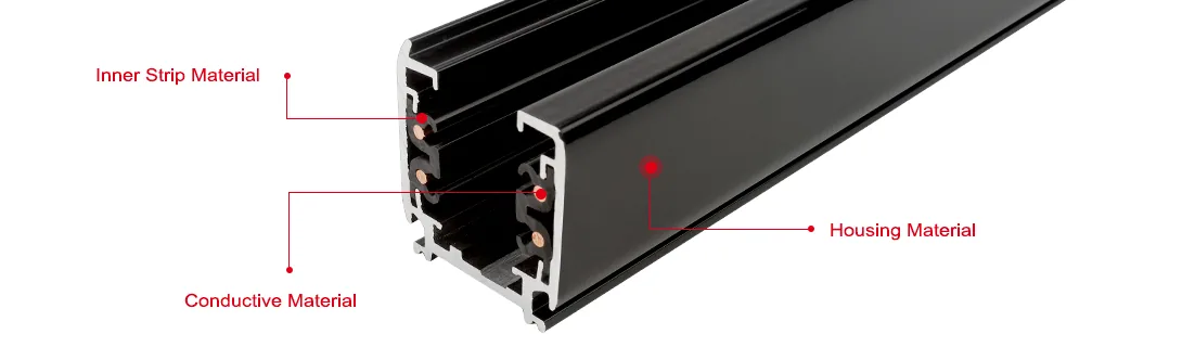 F0440 4 Wires 3 Circuits Lighting Track System view 3