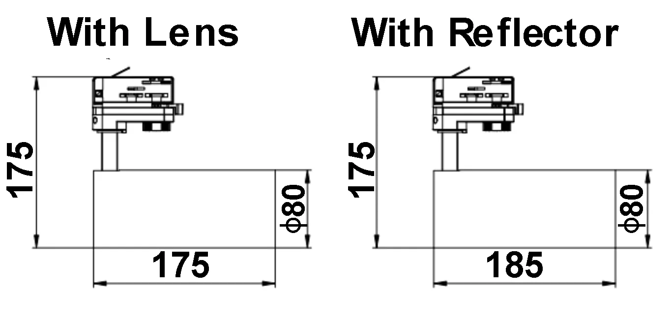KT006 Cold Forging Track Lighting Housing view 7