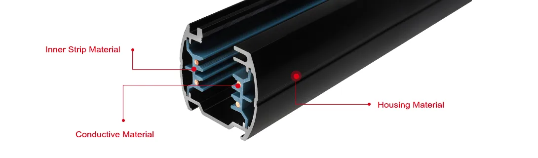 R0410 4 Wires 3 Circuits Lighting Track System view 3