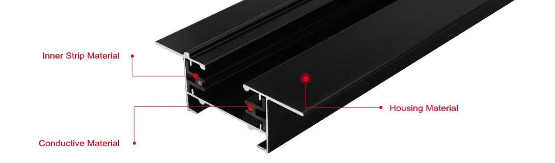 RE210 2 Wires Single Circuit Lighting Track System view 3