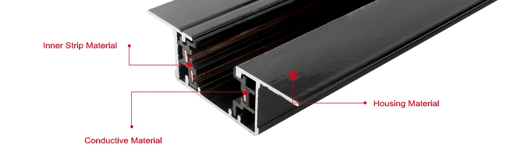 RE310 3 Wires Single Circuit Lighting Track System view 3